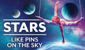 "Stars like pins on the sky"